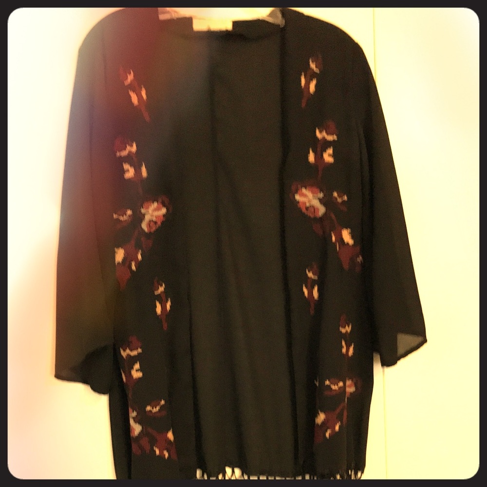 Urban Outfitters Fringe Kimono by Staring at Stars